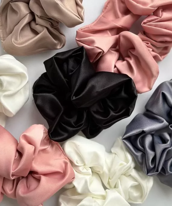 Satin Hair Scrunchies by Behati