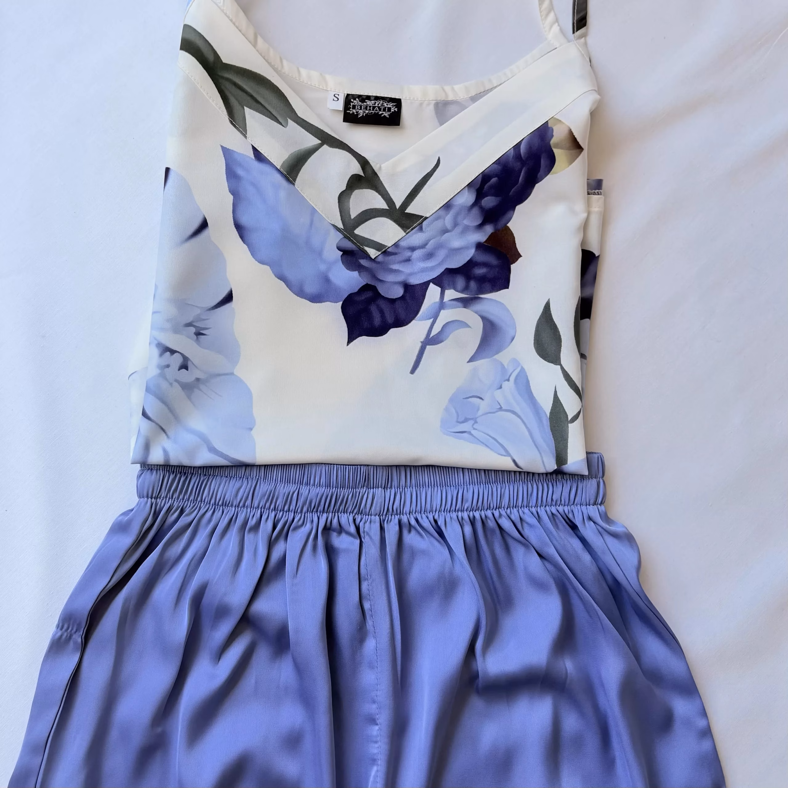 Blueberry Cheesecake Satin Pyjama Set – view 6